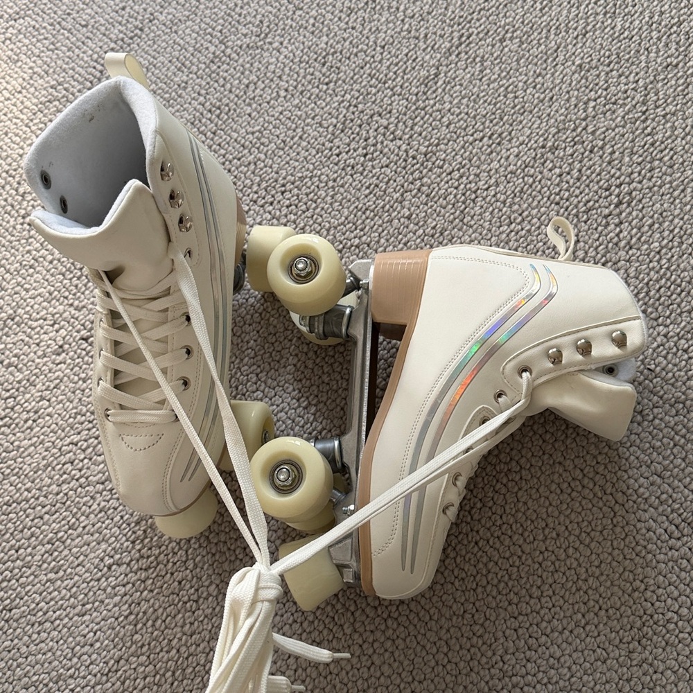 Altar'd State White Roller Skates - Picture 6 of 6